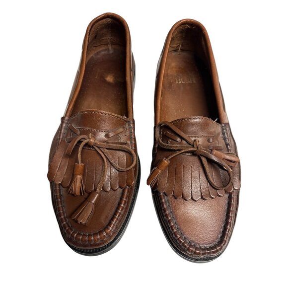 Nunn Bush Mens Brown Leather Tassel Loafers Size 8.5m - Picture 1 of 9